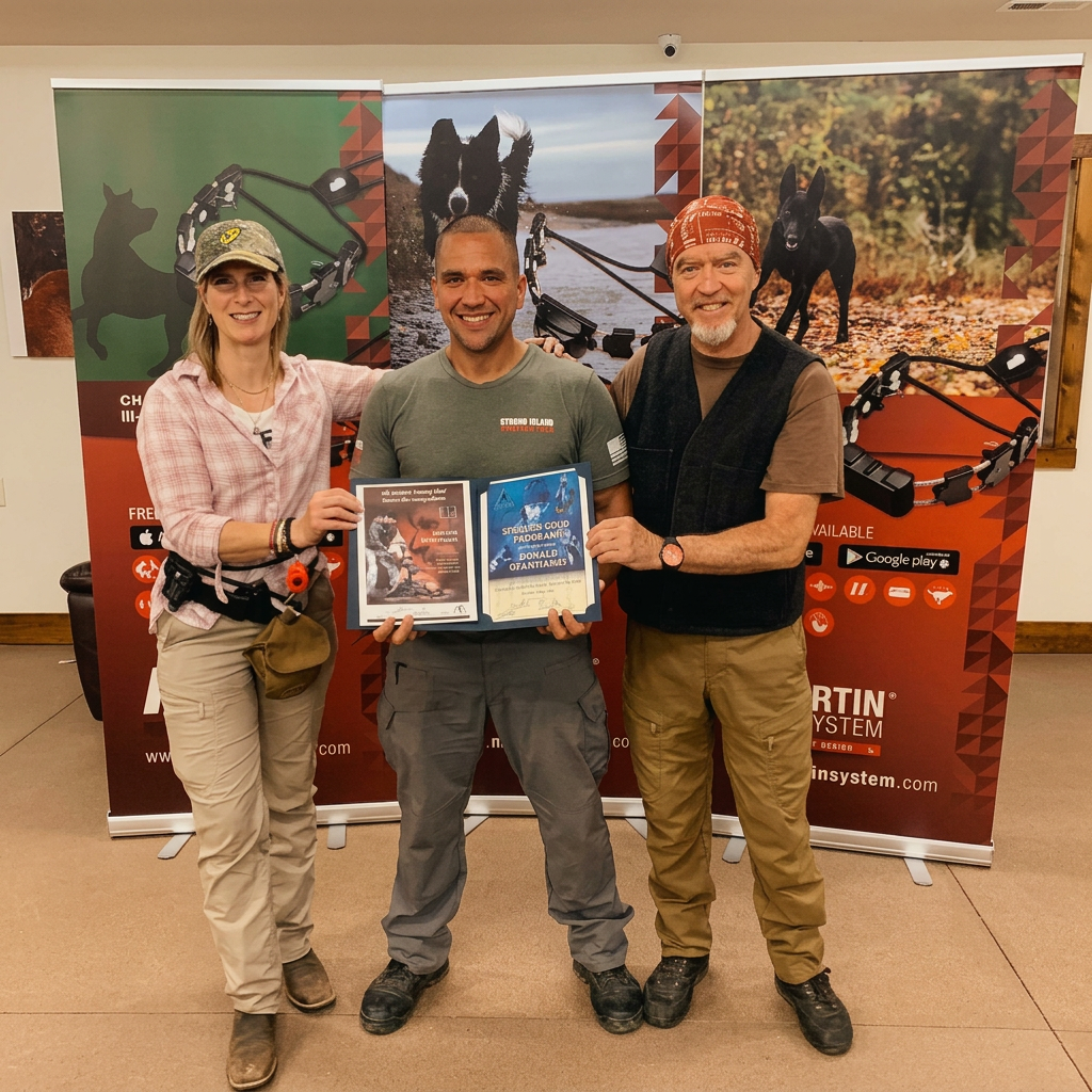 Donald receiving his NePoPo® Gold certification